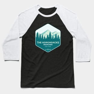 The Adirondacks Mountains Baseball T-Shirt